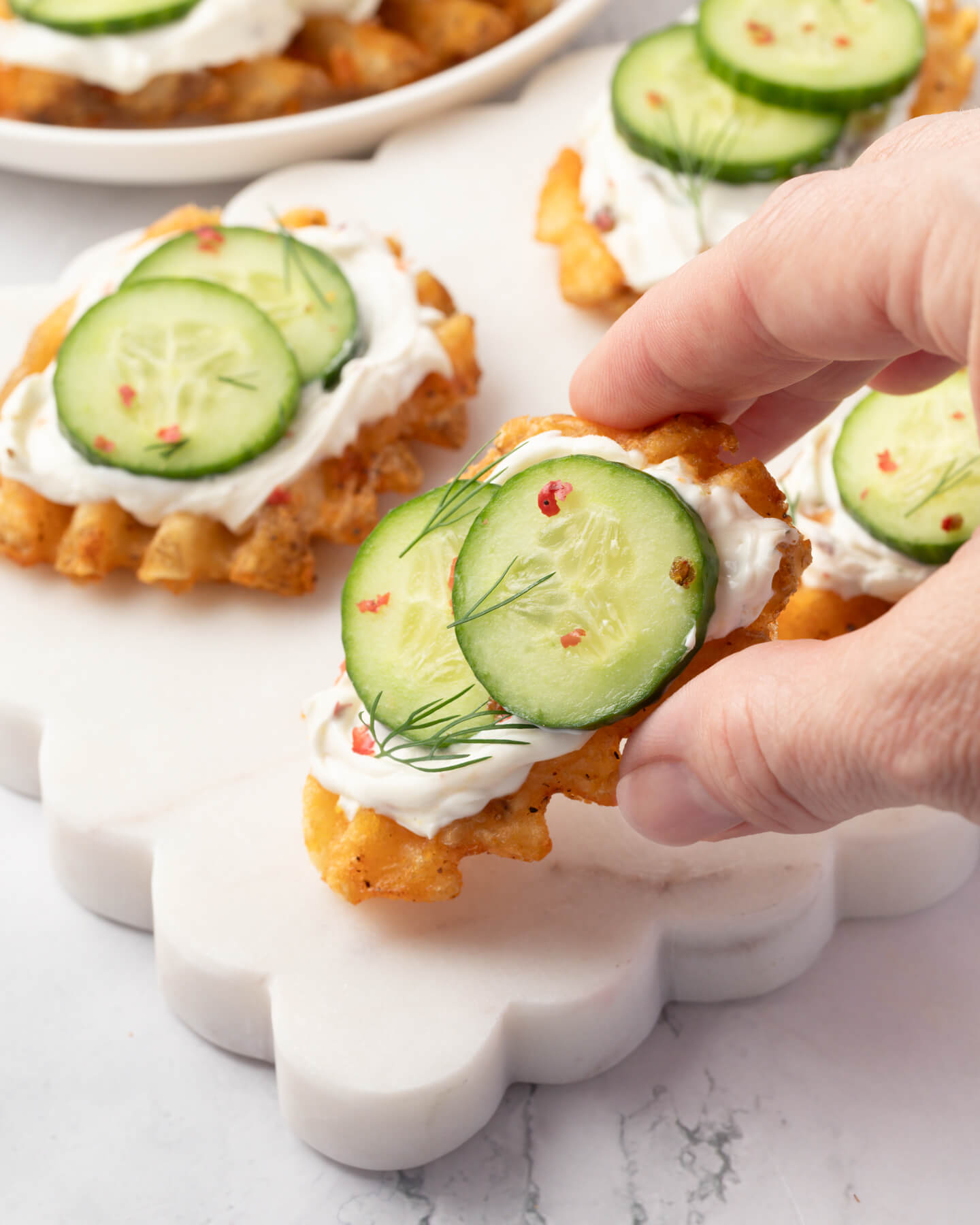Tea Time: Alexia Cucumber & Cream Cheese Sandwiches